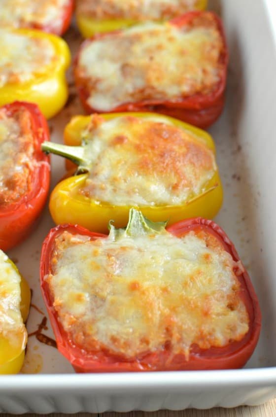 Turkey and Quinoa Stuffed Peppers Domestic Dee