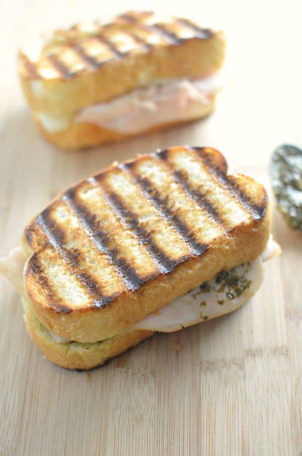 turkey pesto sandwich melt