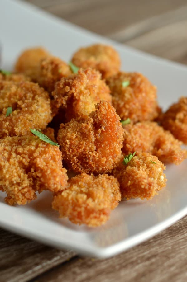 Crispy Cajun Fried Shrimp- This shrimp is moist, juicy and crunchy.