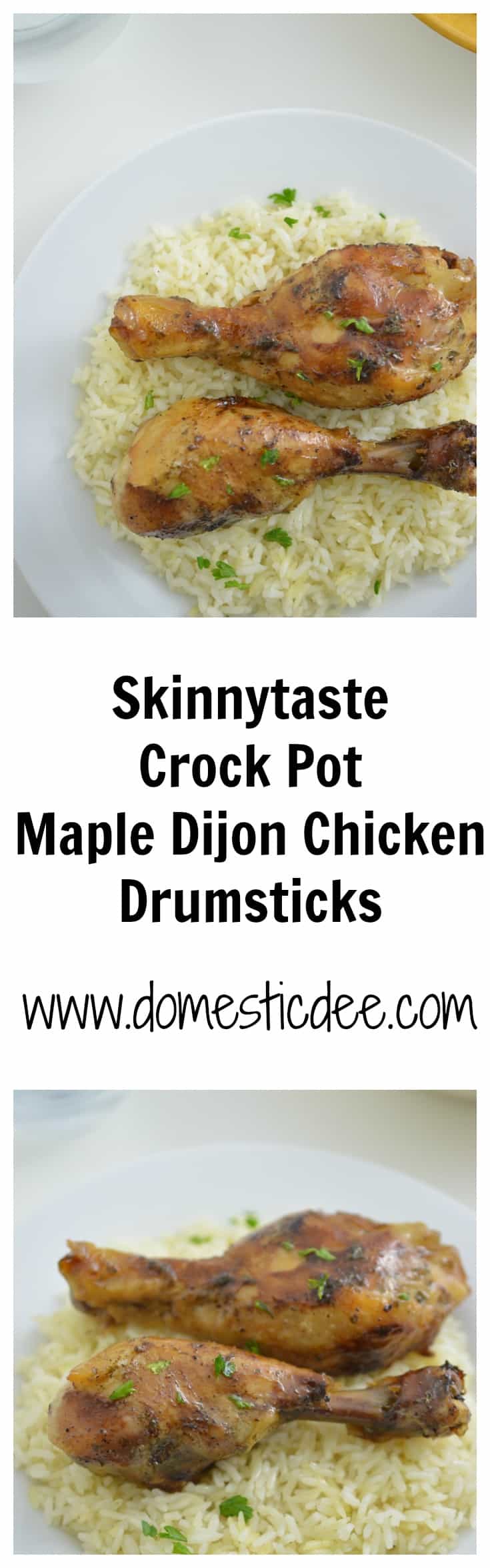 Skinnytaste Crock Pot Maple Dijon Chicken Drumsticks Domestic Dee