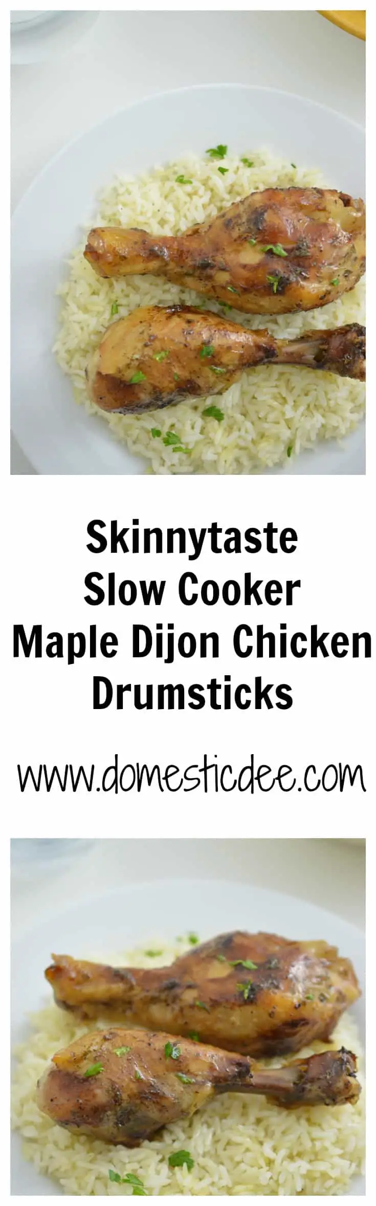 Skinnytaste Slow Cooker Maple Dijon Chicken Drumsticks-This delicious maple dijon chicken is cooked in the slow cooker