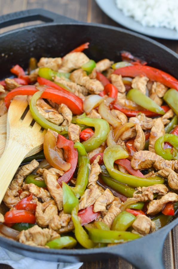 Turkey Stir Fry with Peppers and Onions - Domestic Dee