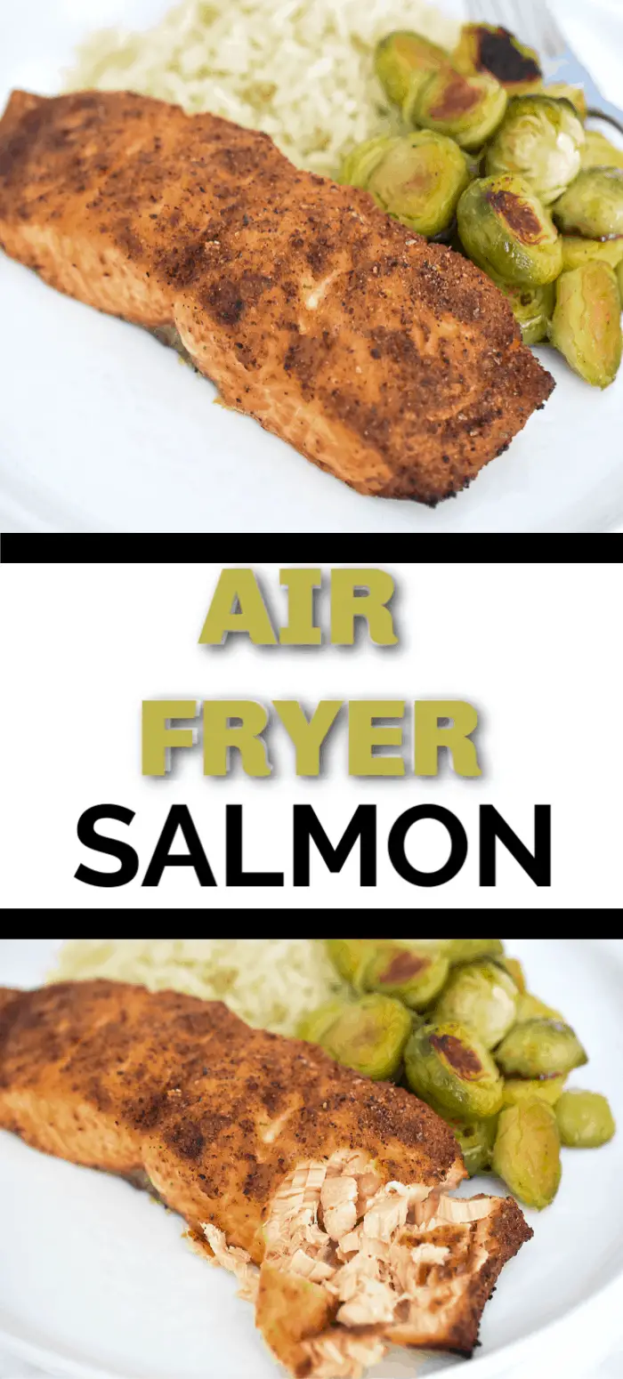  This air fryer salmon is an easy main dish that is delicious and is ready within minutes! The air fryer makes the salmon tender, crispy and juicy in under 15 minutes! This is the perfect main dish to throw together on those busy weeknights.