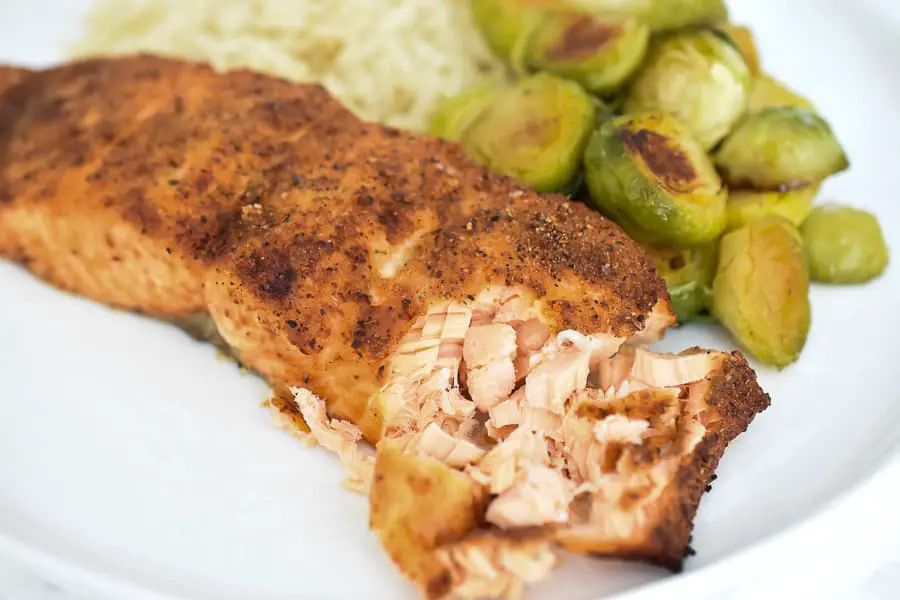 This air fryer salmon is an easy main dish that is delicious and is ready within minutes! The air fryer makes the salmon tender, crispy and juicy in under 15 minutes! This is the perfect main dish to throw together on those busy weeknights.