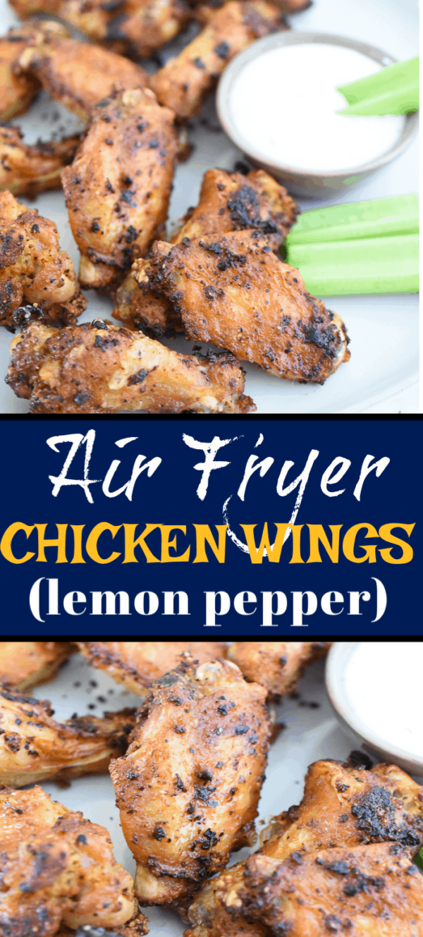 Air Fryer Lemon Pepper Chicken Wings - Domestic Dee