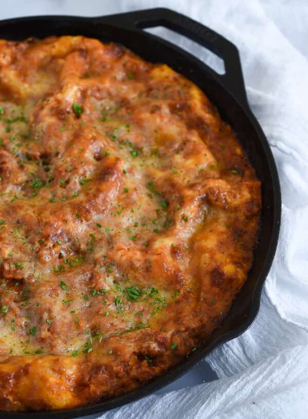 Cast Iron Skillet Lasagna Domestic Dee