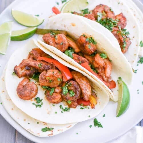 Chicken and Shrimp Fajitas