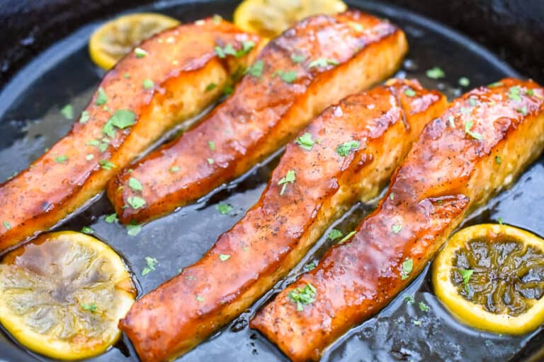 Apricot Glazed Salmon Domestic Dee
