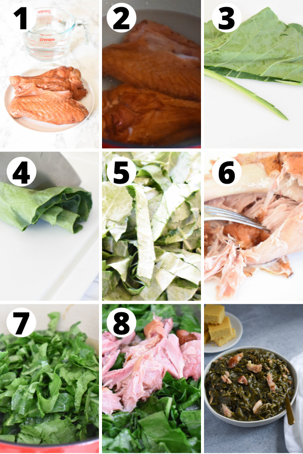 Collard Greens with Smoked Turkey Wing – Flamingo Estate