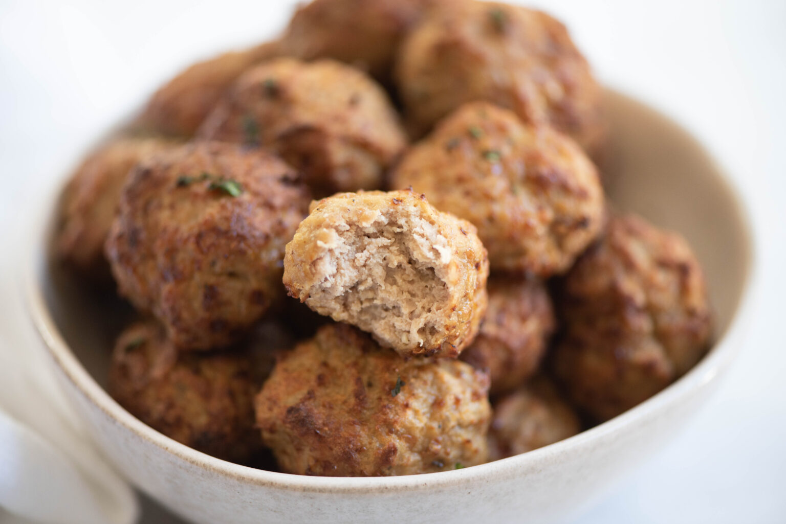 Easy Air Fryer Turkey Meatballs Domestic Dee