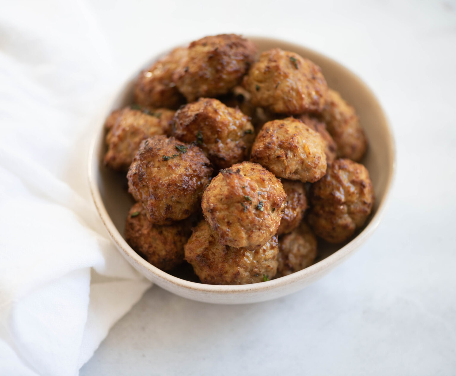 Easy Air Fryer Turkey Meatballs Domestic Dee