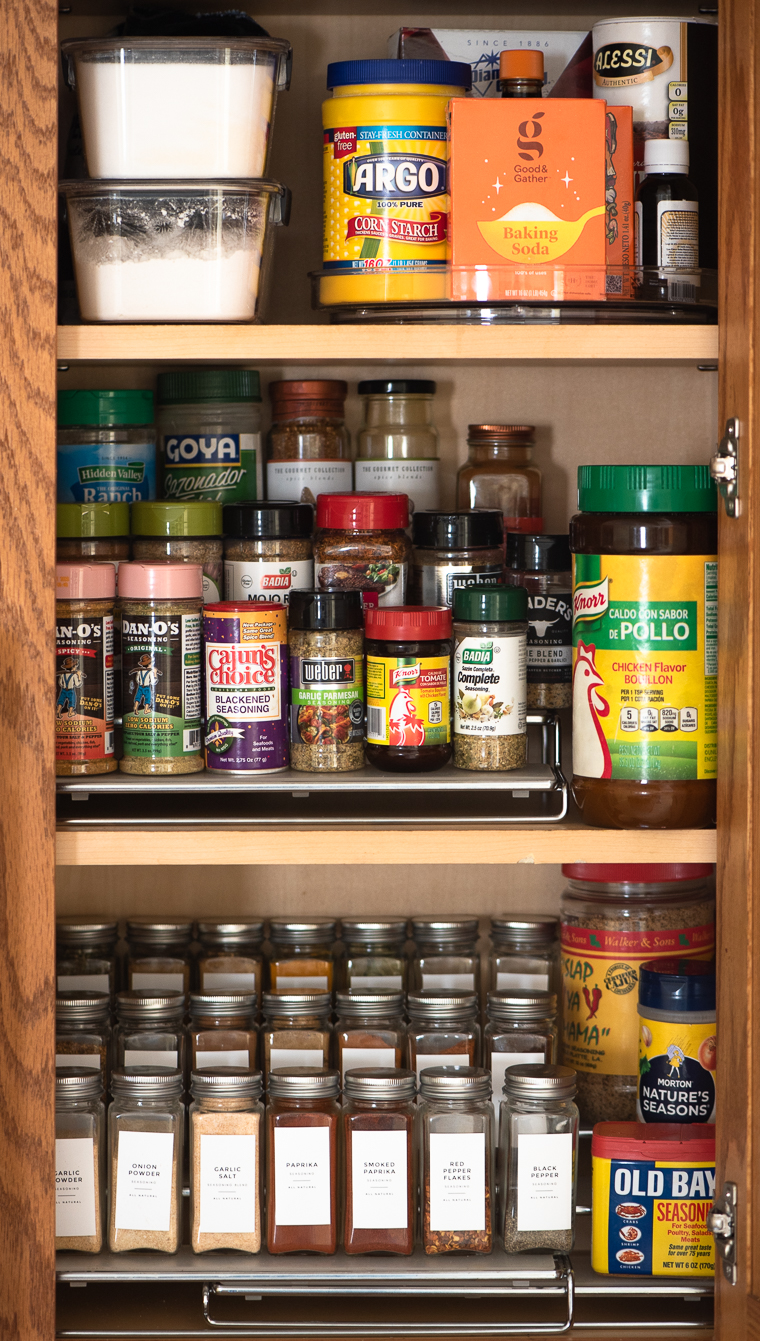 How to Organize Your Spice Cabinet the Easy Way - Domestic Dee